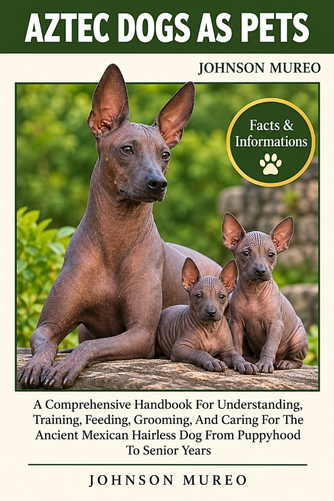 Aztec Dogs as Pets: A Comprehensive Handbook For Understanding, Training, Feeding, Grooming, And Caring For The Ancient Mexican Hairless Dog From Pupp cover
