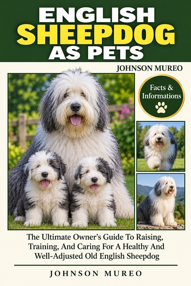 English Sheepdog as Pets: The Ultimate Owner's Guide To Raising, Training, And Caring For A Healthy And Well-Adjusted Old English Sheepdog cover