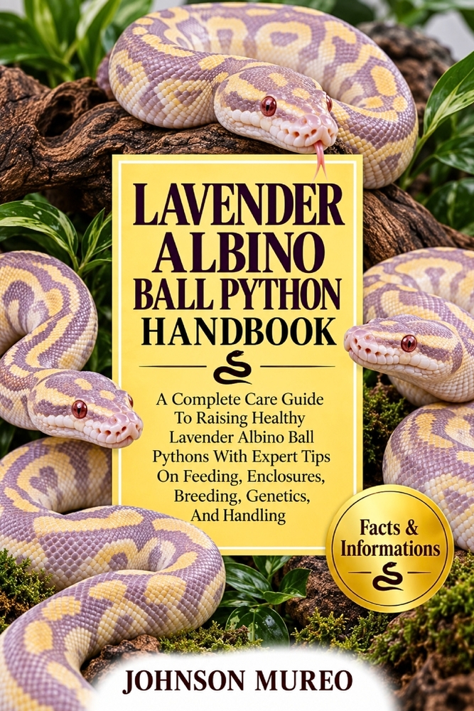 Lavender Albino Ball Python Handbook: A Complete Care Guide To Raising Healthy Lavender Albino Ball Pythons With Expert Tips On Feeding, Enclosures, B cover