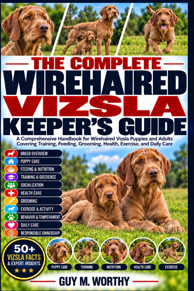 The Complete Wirehaired Vizsla Keeper's Guide: A Comprehensive Handbook for Wirehaired Vizsla Puppies and Adults Covering Training, Feeding, Grooming, cover