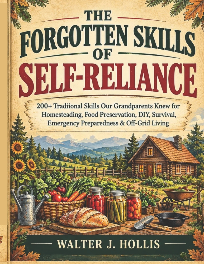 The Forgotten Skills of Self-Reliance: 200+ Traditional Skills Our Grandparents Knew for Homesteading, Food Preservation, DIY, Survival, Emergency Pre cover