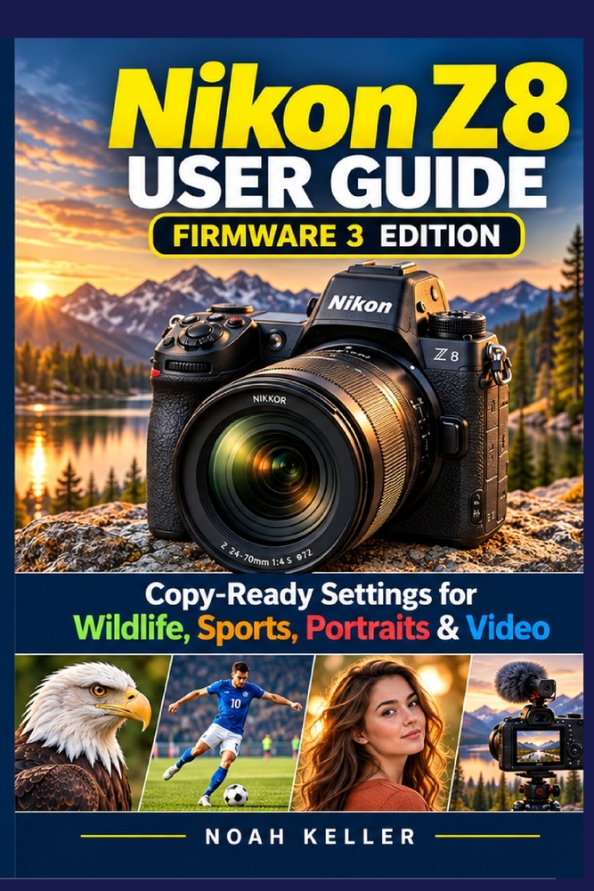 Nikon Z8 User Guide: Firmware 3 Edition: Copy-Ready Settings for Wildlife, Sports, Portraits & Video cover