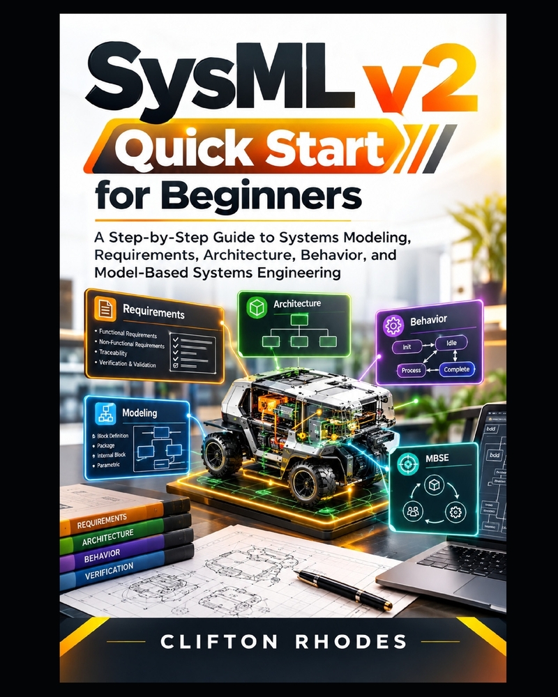 SysML v2 Quick Start for Beginners: A Step-by-Step Guide to Systems Modeling, Requirements, Architecture, Behavior, and Model-Based Systems Engineerin cover