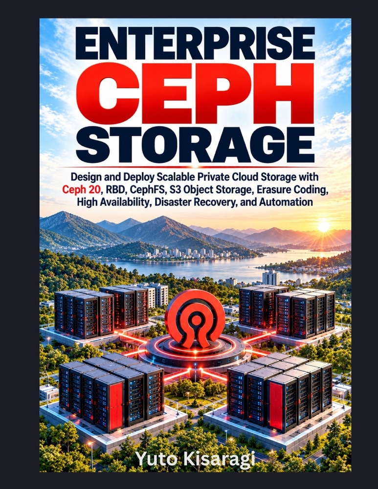 Enterprise Ceph Storage: Design and Deploy Scalable Private Cloud Storage with Ceph 20, RBD, CephFS, S3 Object Storage, Erasure Coding, High Availabil cover