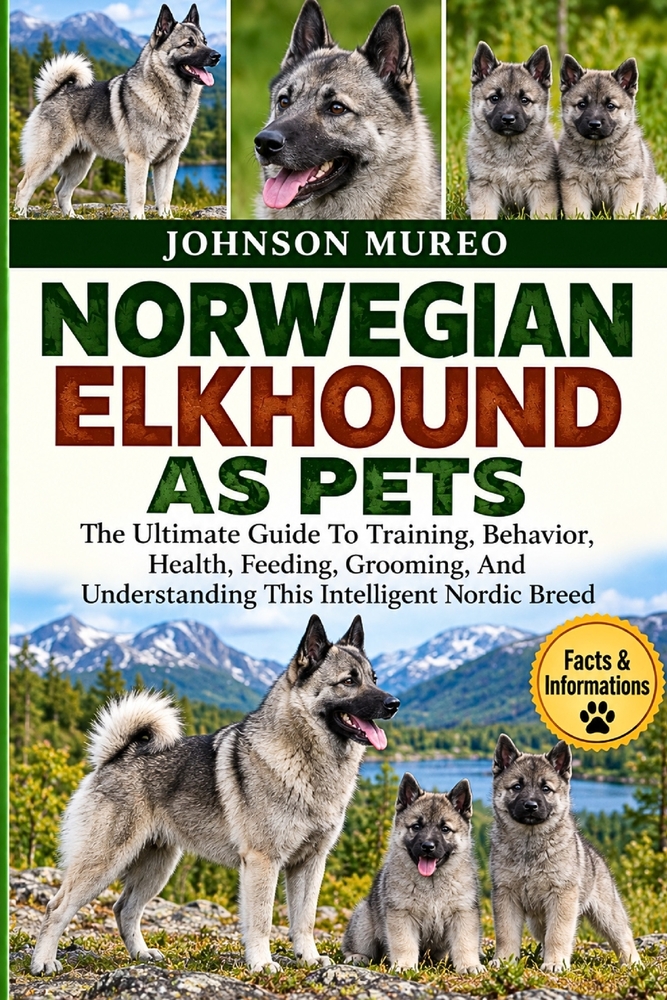 Norwegian Elkhound as Pets: The Ultimate Guide To Training, Behavior, Health, Feeding, Grooming, And Understanding This Intelligent Nordic Breed cover