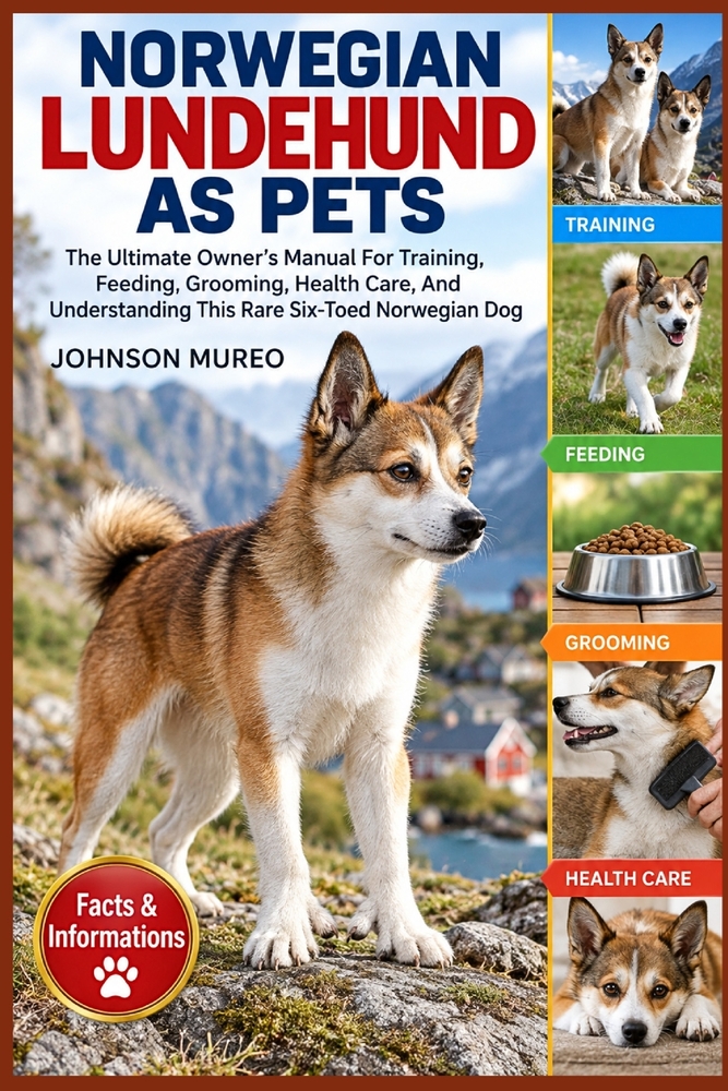 Norwegian Lundehund as Pets: The Ultimate Owner's Manual For Training, Feeding, Grooming, Health Care, And Understanding This Rare Six-Toed Norwegian cover