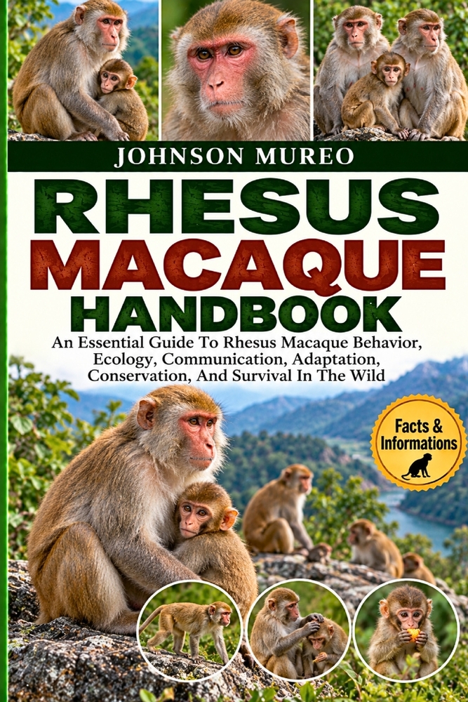 Rhesus Macaque Handbook: An Essential Guide To Rhesus Macaque Behavior, Ecology, Communication, Adaptation, Conservation, And Survival In The Wild cover