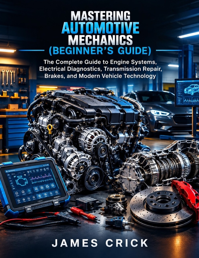 Mastering Automotive Mechanics (Beginner's Guide): The Complete Guide to Engine Systems, Electrical Diagnostics, Transmission Repair, Brakes, and Mode cover