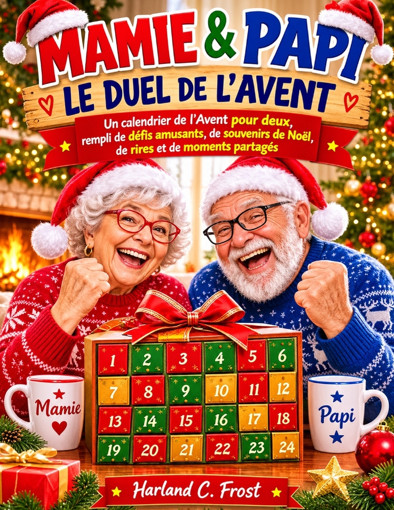 Mamie & Papi Le Duel de l'Avent: Un calendrier de l'Avent pour deux, rempli de défis amusants, de souvenirs de Noël, de rires et de moments partagés cover
