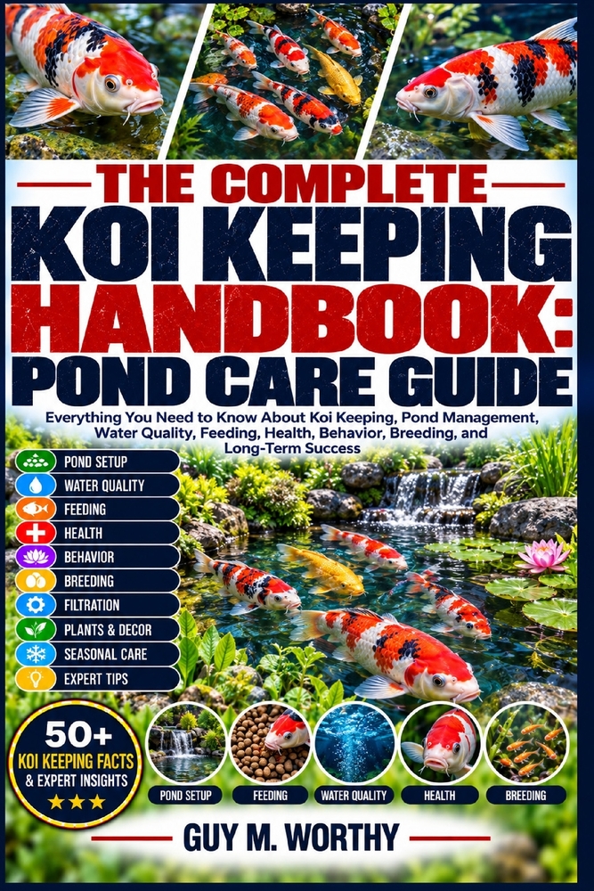 The Complete Koi Keeping Handbook: POND CARE GUIDE: Everything You Need to Know About Koi Keeping, Pond Management, Water Quality, Feeding, Health, Be cover