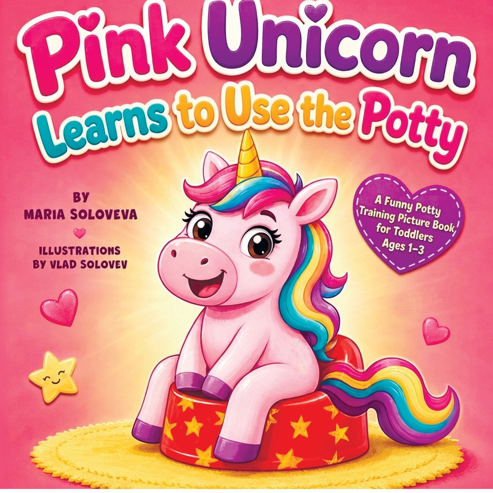 Pink Unicorn Learns to Use the Potty: A Funny Potty Training Picture Book for Toddlers Ages 1-3 cover