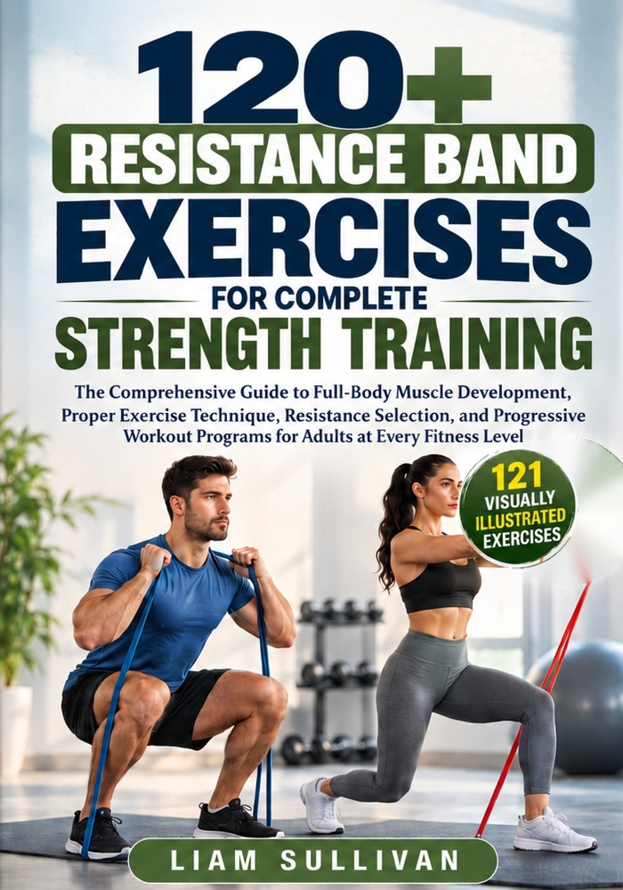 120+ Resistance Band Exercises for Complete Strength Training: The Comprehensive Guide to Full-Body Muscle Development, Proper Exercise Technique, Res cover