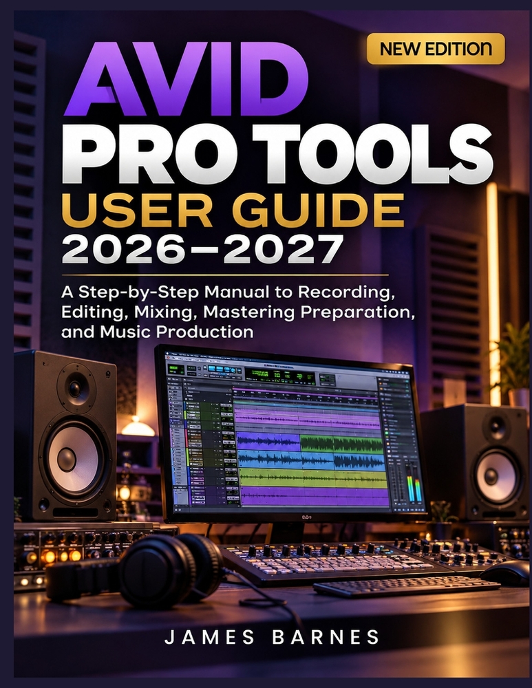 Avid Pro Tools User Guide 2026-2027: A Step-by-Step manual to Recording, Editing, Mixing, Mastering Preparation, and Music Production cover
