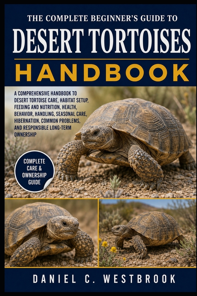 The Complete Beginner's Guide to Desert Tortoises: A Comprehensive Handbook to Desert Tortoise Care, Habitat Setup, Feeding and Nutrition, Health, Beh cover