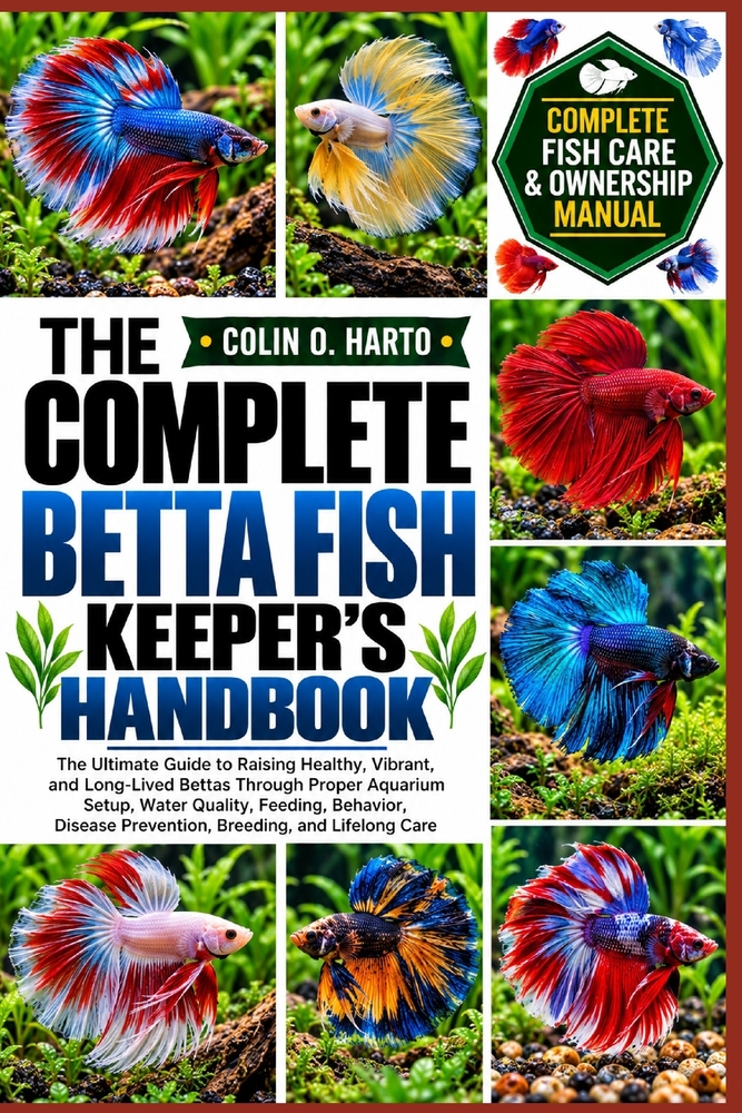 The Complete Betta Fish Keeper's Handbook: The Ultimate Guide to Raising Healthy, Vibrant, and Long-Lived Bettas Through Proper Aquarium Setup, Water cover