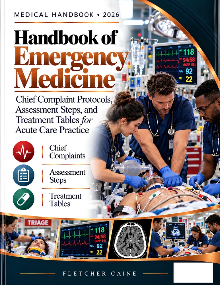 Handbook of Emergency Medicine: Chief Complaint Protocols, Assessment Steps, and Treatment Tables for Acute Care Practice cover