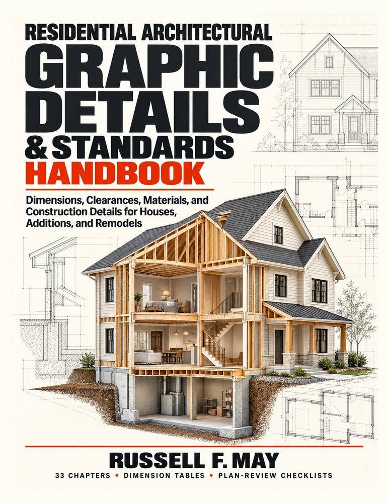 Residential Architectural Graphic Details & Standards Handbook: Dimensions, Clearances, Materials, and Construction Details for Houses, Additions, and cover