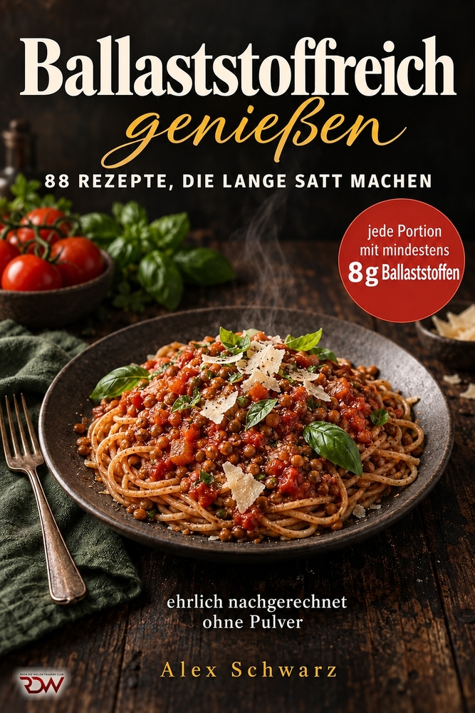Ballaststoffreich genießen: 88 Rezepte, die lange satt machen - jede Portion mit mindestens 8 g Ballaststoffen, ehrlich nachgerechnet, ohne Pulver und cover