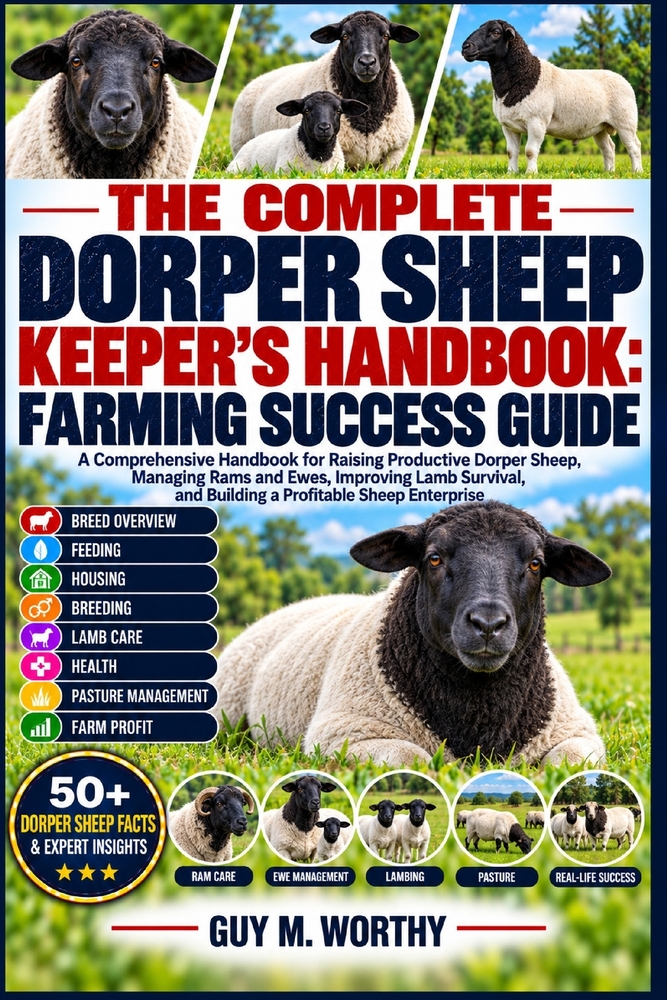 The Complete Dorper Sheep Keeper's Handbook: FARMING SUCCESS GUIDE: A Comprehensive Handbook for Raising Productive Dorper Sheep, Managing Rams and Ew cover