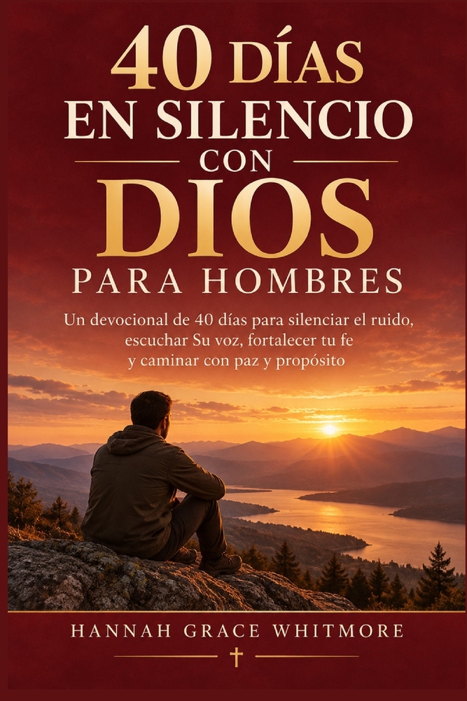 40 Días En Silencio Con Dios Para Hombres: Un devocional de 40 días para silenciar el ruido, escuchar Su voz, fortalecer tu fe y caminar con paz y pro cover