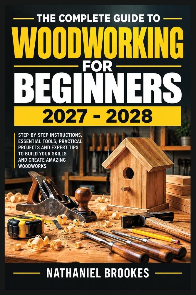 The Complete Guide to Woodworking for Beginners 2027 - 2028: Essential Tools, Workshop Safety, Step-by-Step Joinery, Practical Skills, and Easy Furnit cover