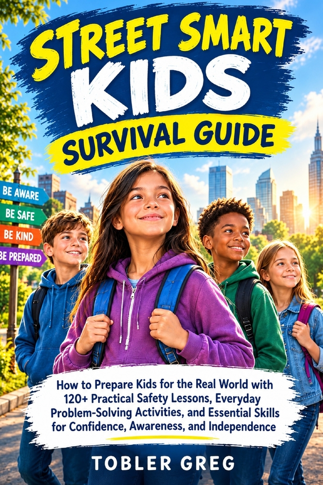 Street Smart Kids Survival Guide: How to Prepare Kids for the Real world with 120+ Practical Safety Lessons, Everyday Problem-Solving, and Essential S cover
