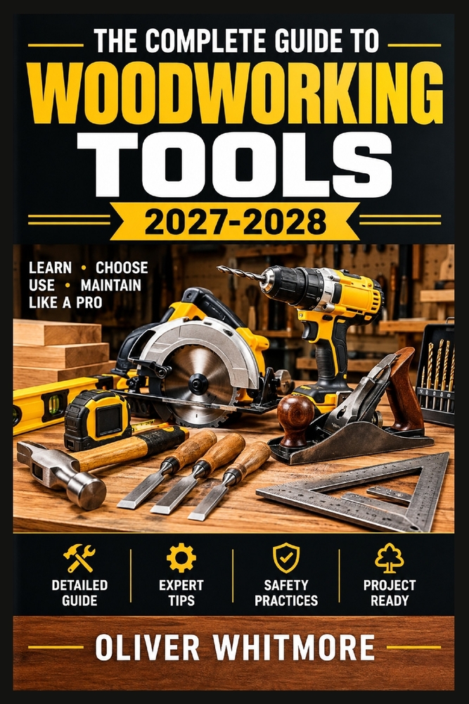 The Complete Guide to Woodworking Tools 2027-2028: Choose, Use, Sharpen, and Maintain Hand and Power Equipment with Workshop Safety, Precise Joinery, cover