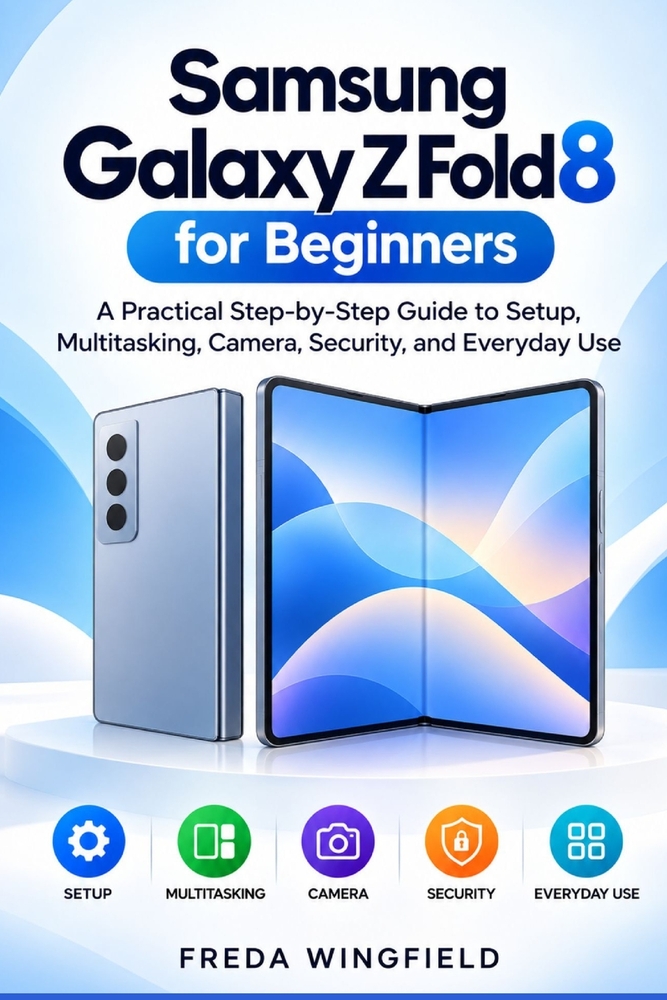 Samsung Galaxy Z Fold8 for Beginners: A Practical Step-by-Step Guide to Setup, Multitasking, Camera, Security, and Everyday Use cover
