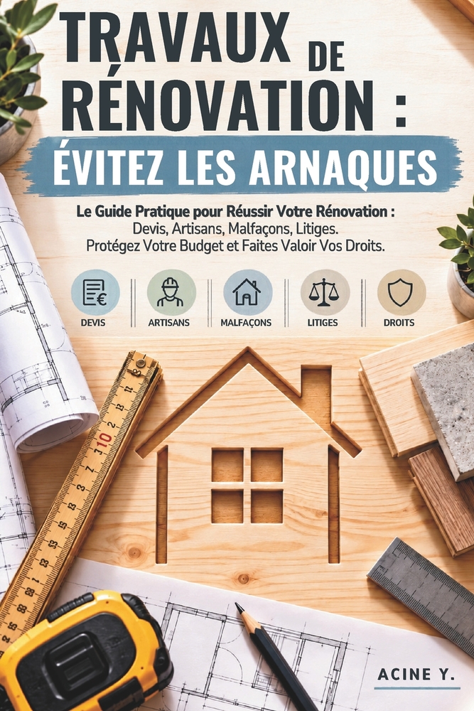 Travaux de Rénovation: Évitez les Arnaques: Le Guide Pratique pour Réussir Votre Rénovation: Devis, Artisans, Malfaçons, Litiges. Protégez Votre Budge cover