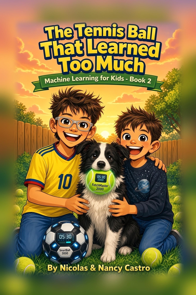 The Tennis Ball That Learned Too Much: Machine Learning for Kids - Book 2 cover