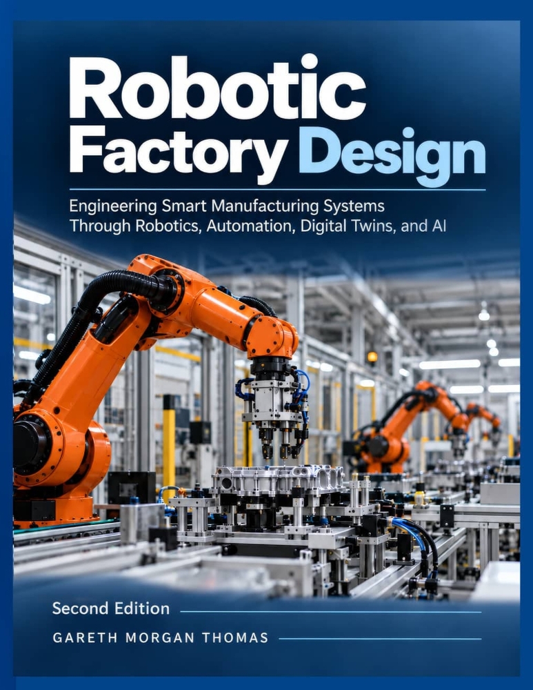 Robotic Factory Design: Engineering Smart Manufacturing Systems Through Robotics, Automation, Digital Twins, and AI cover
