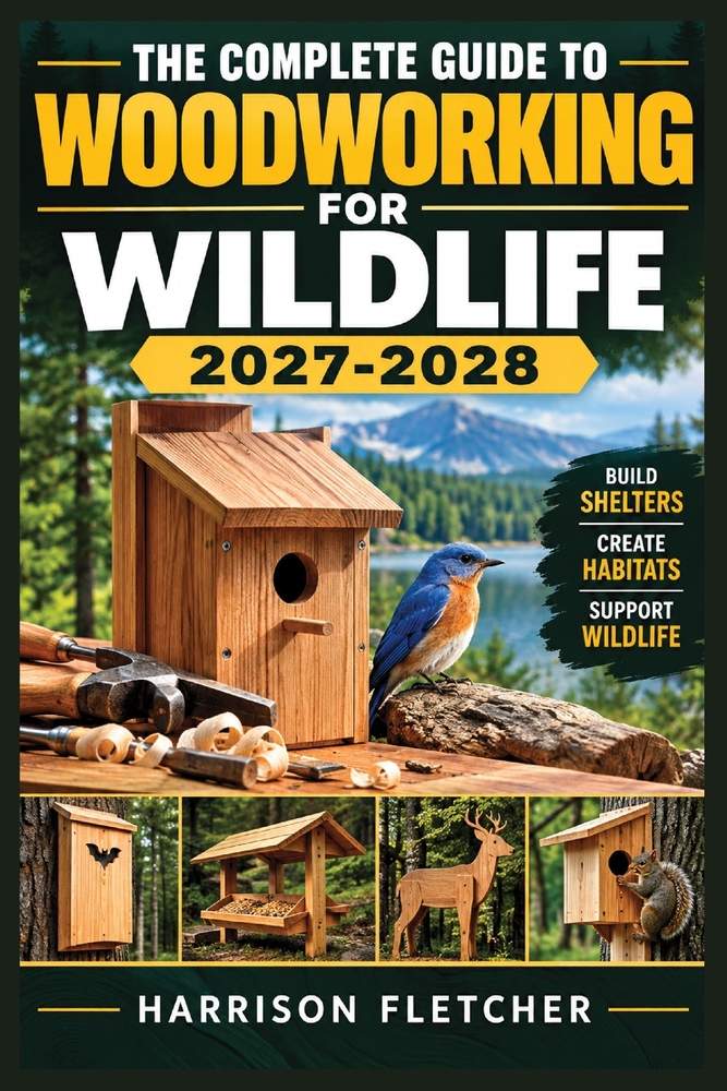 The Complete Guide to Woodworking for Wildlife 2027-2028: Build Birdhouses, Nesting Shelters, Bat Roosts, and Backyard Habitats with Practical Plans, cover