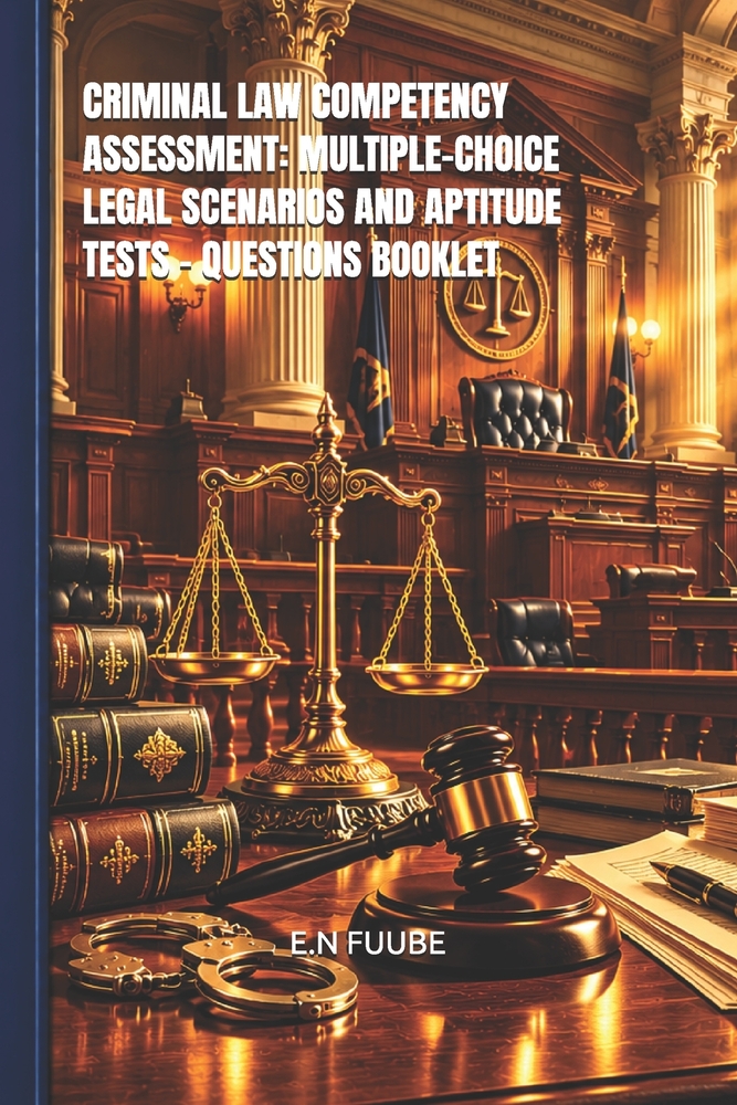 Criminal Law Competency Assessment: Multiple-Choice Legal Scenarios and Aptitude Tests - Answer Booklet cover