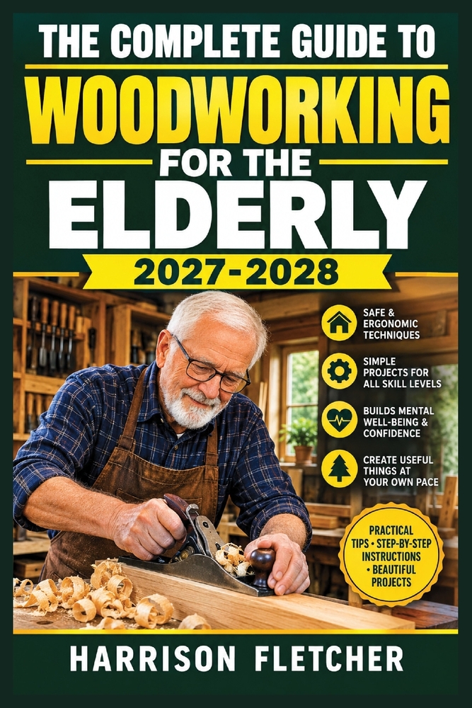 The Complete Guide to Woodworking for the Elderly 2027-2028: Accessible Projects, Comfortable Techniques, Safer Tool Handling, and Practical Plans for cover