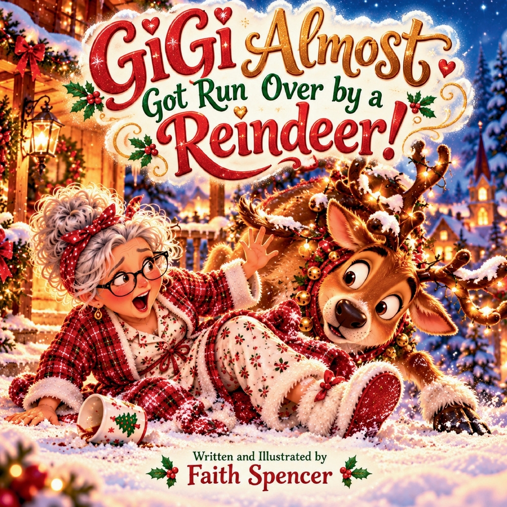 GiGi Almost Got Run Over by a Reindeer!: A Funny Christmas Story About Kindness, Courage, and Believing in Yourself cover