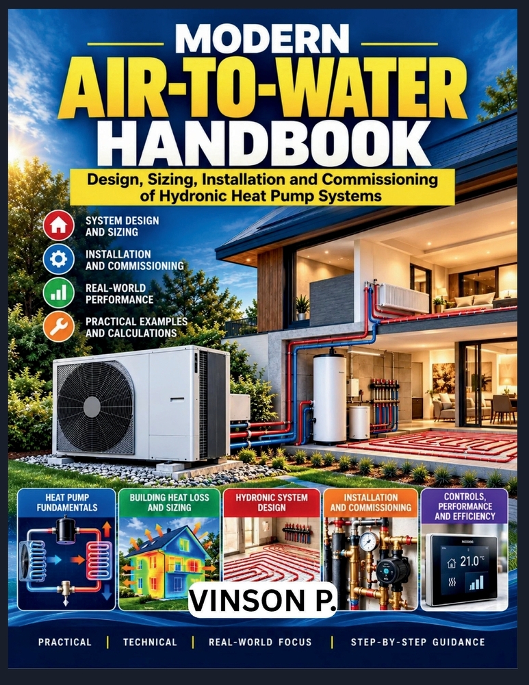 Modern Air-To-Water Handbook: Design, Sizing, Installation and Commissioning of Hydronic Heat Pump Systems cover