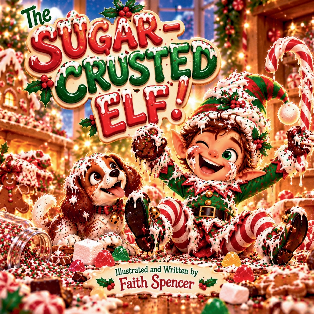 The Sugar-Crusted Elf: A Silly, Sticky Christmas Adventure Full of Giggles, Gumdrops, and Mischief! cover