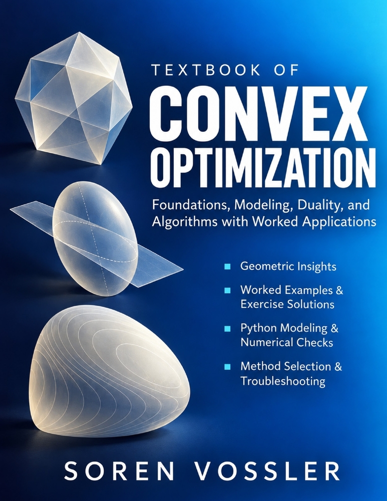 Textbook of Convex Optimization: Foundations, Modeling, Duality, and Algorithms with Worked Applications cover