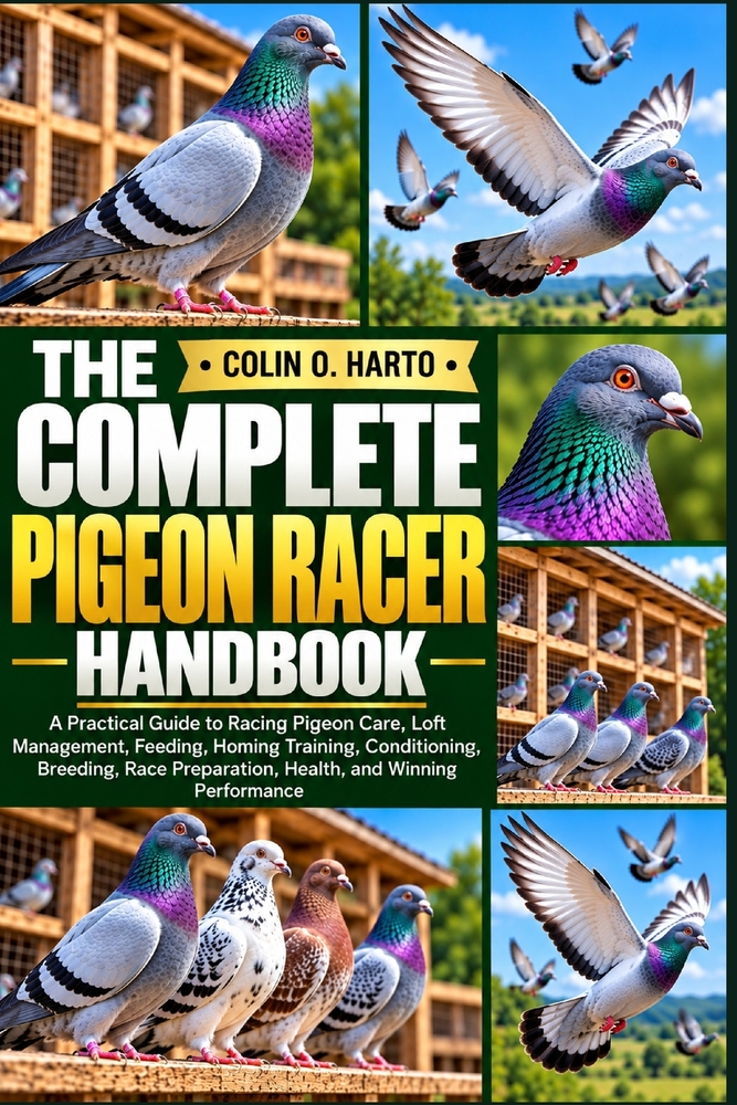 The Complete Pigeon Racer Handbook: A Practical Guide to Racing Pigeon Care, Loft Management, Feeding, Homing Training, Conditioning, Breeding, Race P cover