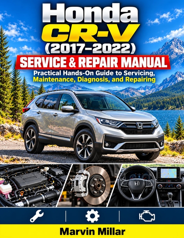 Honda CR-V (2017-2022) Service & Repair Manual: Practical Hands-On Guide to Servicing, Maintenance, Diagnosis, and Repairing cover
