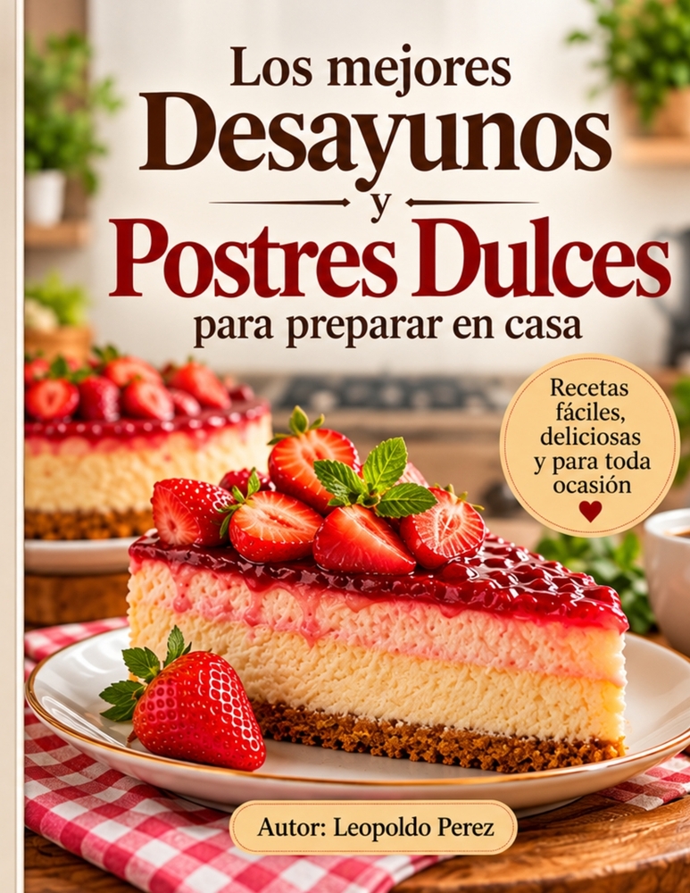 Los mejores desayunos y postres dulces para preparar en casa: Recetas fáciles y deliciosas para disfrutar desayunos especiales y postres irresistibles cover