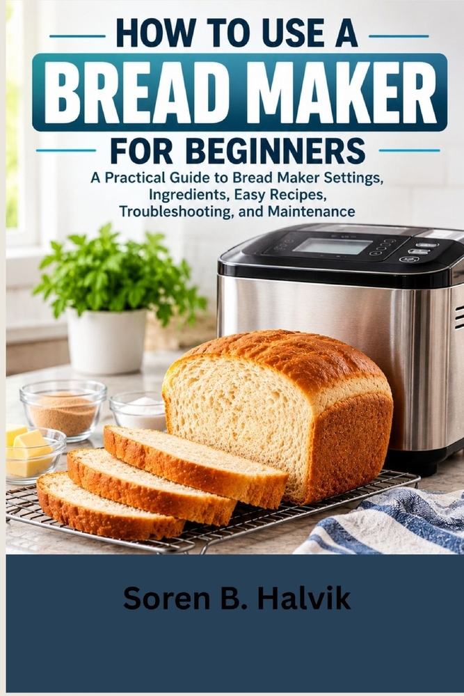 How To Use a Bread Maker for Beginners: A Practical Guide to Bread Maker Settings, Ingredients, Easy Recipes, Troubleshooting, and Maintenance cover