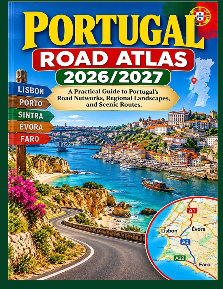 Portugal Road Atlas 2026/2027: A Practical Guide to Portugal's Road Networks, Regional Landscapes, and Scenic Routes. cover