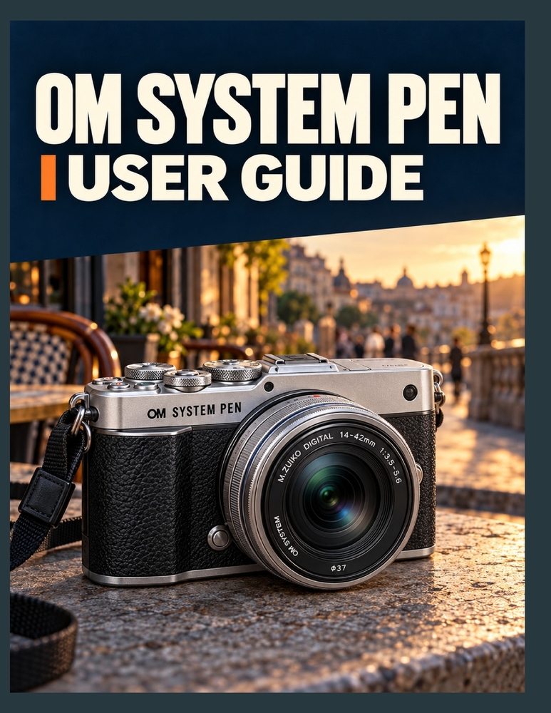 Om System Pen User Guide: An Easy-to-Follow Complete Manual for Setup, Exposure, Focus, Stabilization, Video Recording, Connectivity, and Creative Fea cover