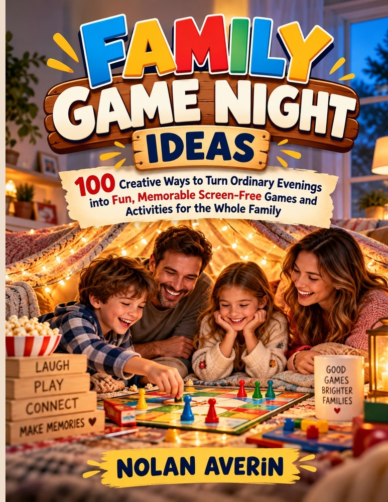 Family Game Night Ideas: 100 Creative Ways to Turn Ordinary Evenings into Fun, Memorable Screen-Free Games and Activities for the Whole Family cover