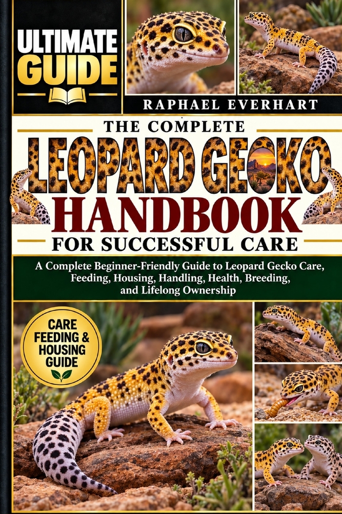 The Complete Leopard Gecko Handbook for Successful Care: A Complete Beginner-Friendly Guide to Leopard Gecko Care, Feeding, Housing, Handling, Health, cover