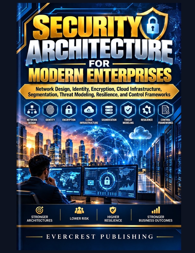 Security Architecture for Modern Enterprises: Network Design, Identity, Encryption, Cloud Infrastructure, Segmentation, Threat Modeling, Resilience, a cover