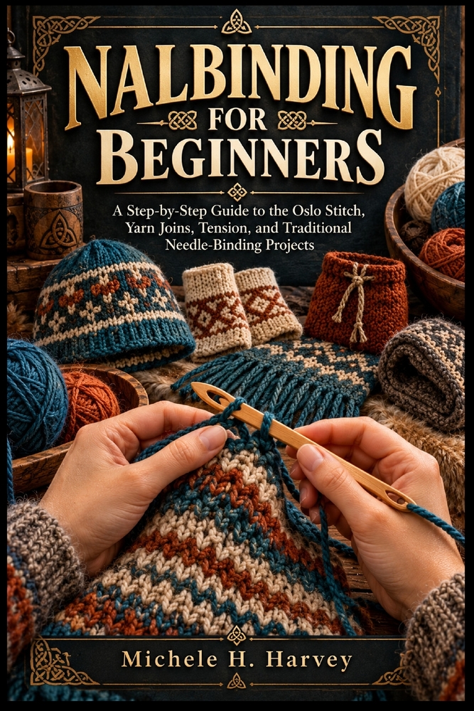 Nalbinding for Beginners: A Step-by-Step Guide to the Oslo Stitch, Yarn Joins, Tension, and Traditional Needle-Binding Projects cover
