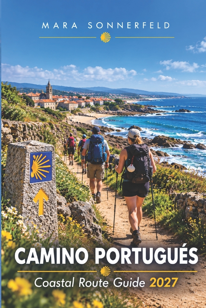 Camino Portugués Coastal Route Guide 2027: Porto to Santiago Walking Itineraries, Daily Distances, Albergues, Budget Tips and Holy Year Planning for F cover