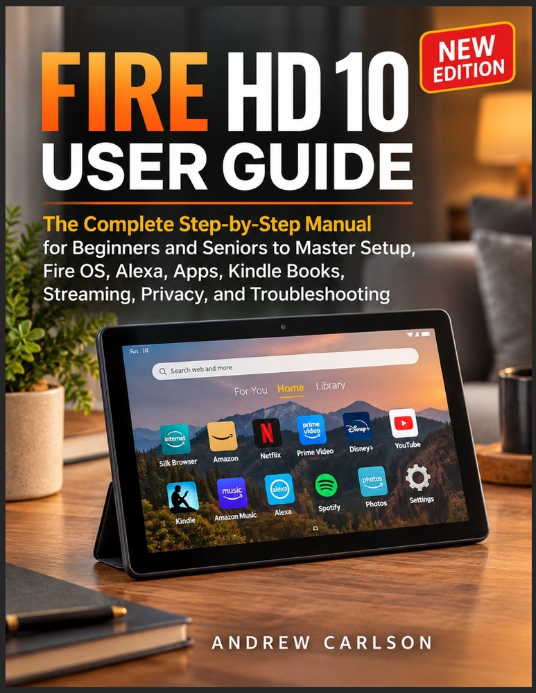 Fire HD 10 User Guide: Master Your Amazon Tablet with Clear Instructions for Setup, Everyday Features, Entertainment, Productivity, Security, and Trou cover